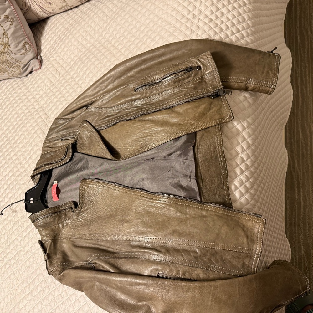 Omai Real Italian Leather Jacket (Bought in Sardinia Italy)